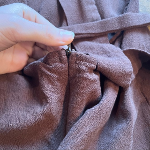 Pacsun LA Hearts Tie Back Linen Mini Skort Dress - Picture 4 of 5